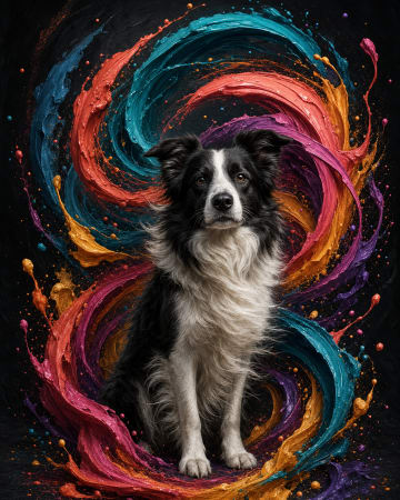 Chromastorm pet portrait style