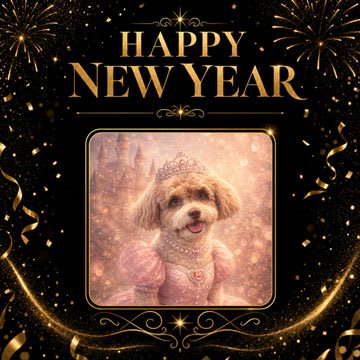 New Year card from the digital package