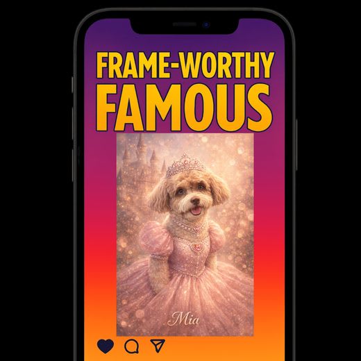 Frame-Worthy Famous showcase edit from the digital package