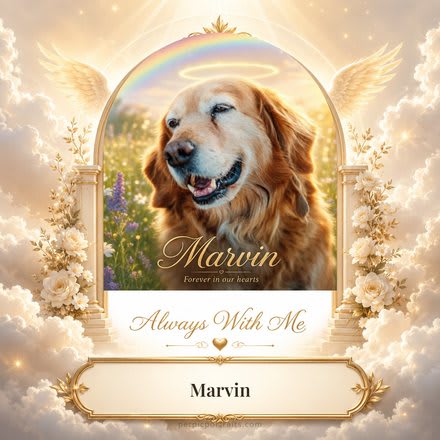 Always With Me memorial keepsake card