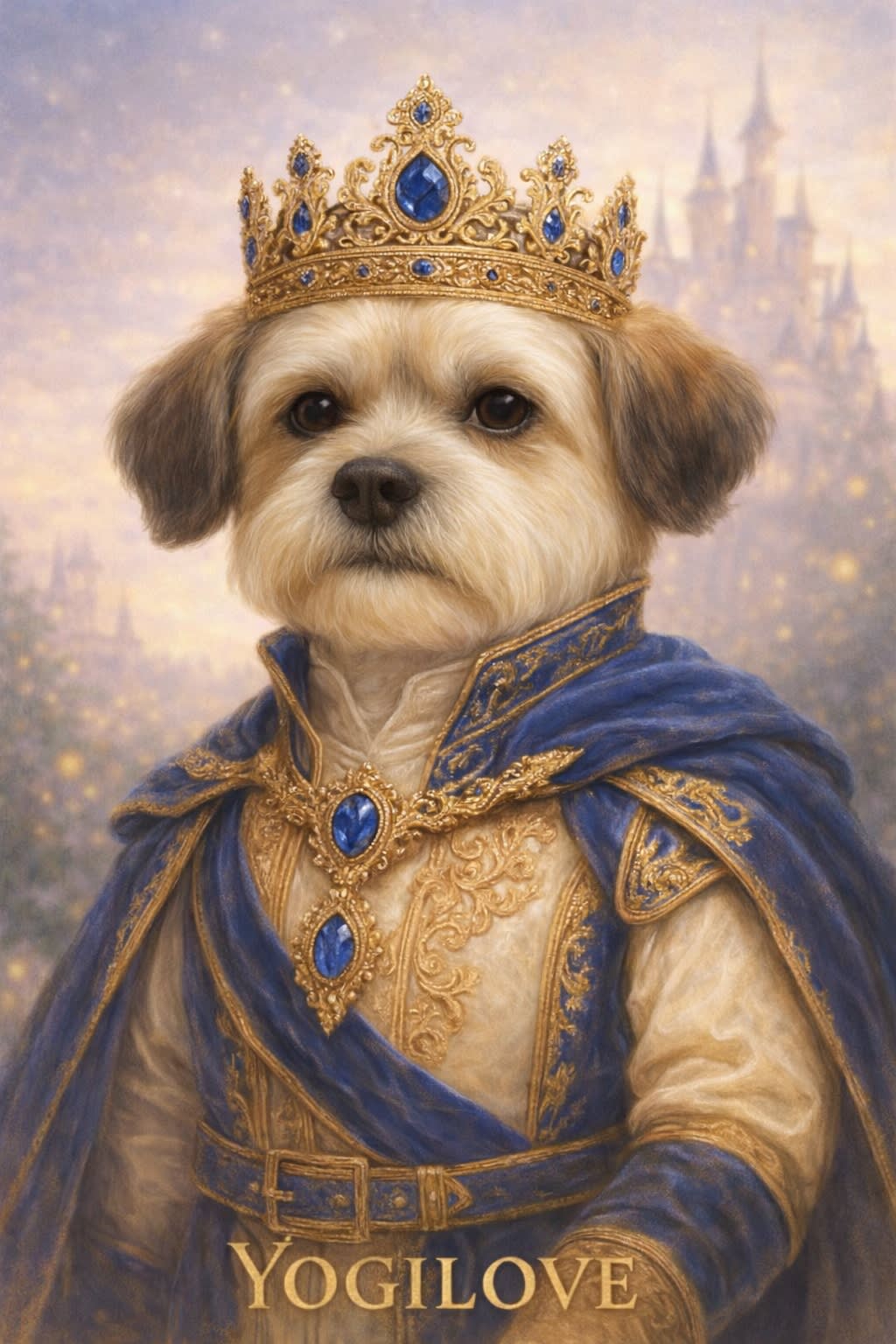 Royal Prince pet portrait style