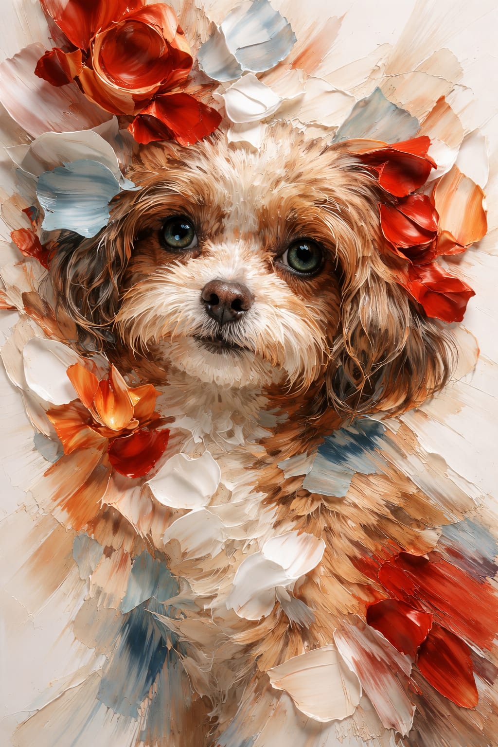 Floré pet portrait style