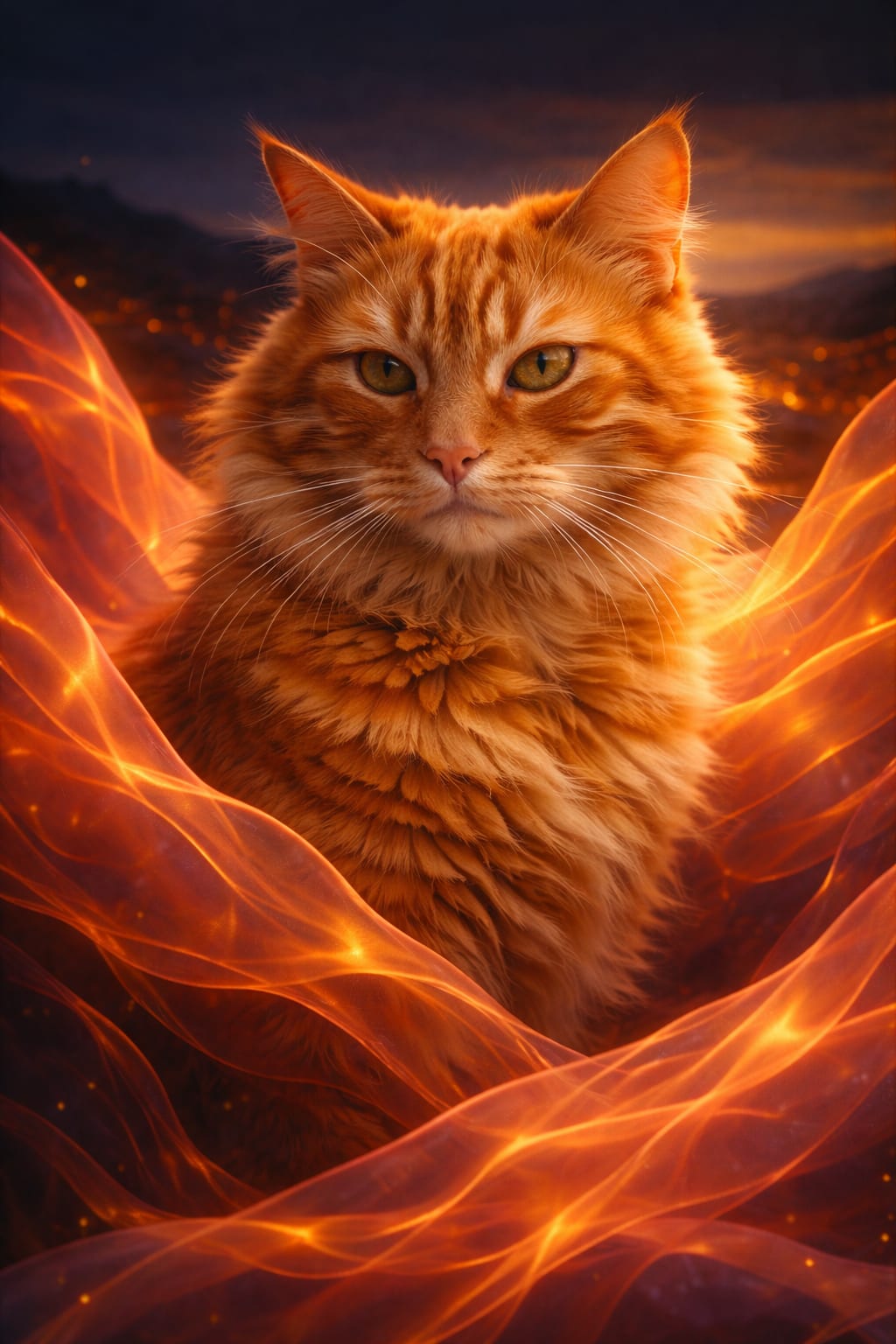 Auraflow pet portrait style