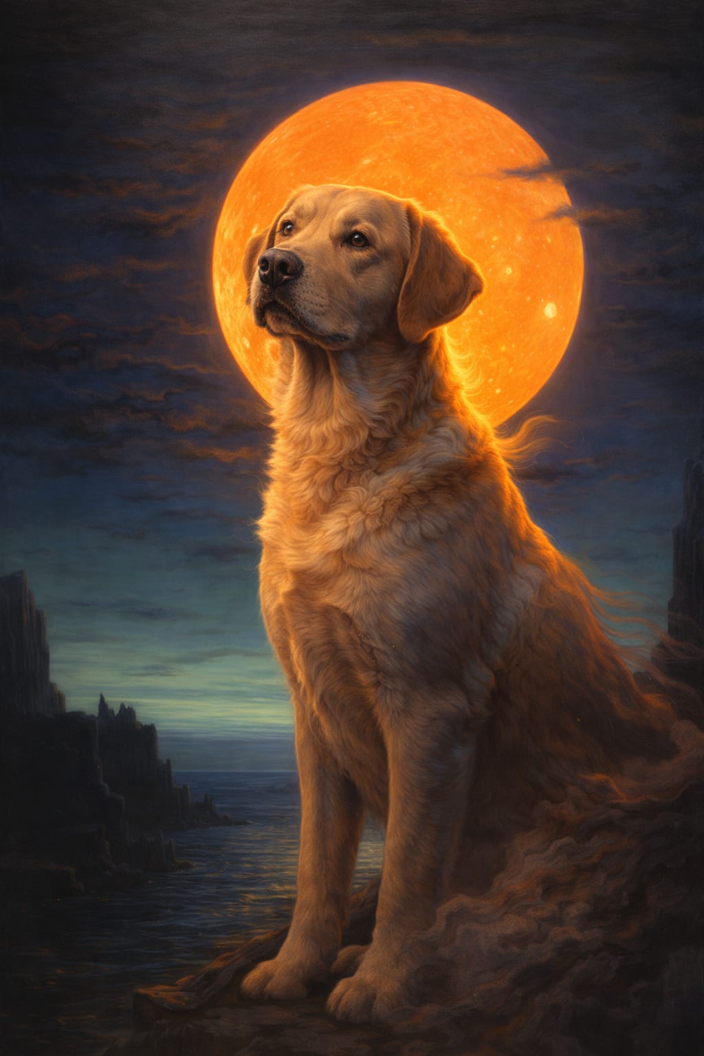 Moonguard pet portrait style