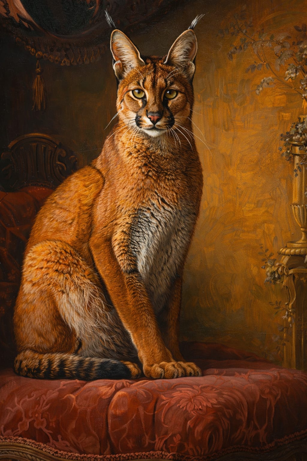 Velvet Royalty pet portrait style