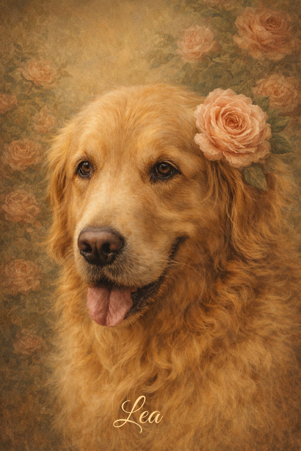 Savannah pet portrait style