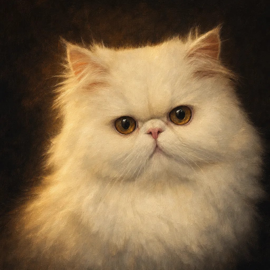 Oil Painting pet portrait style
