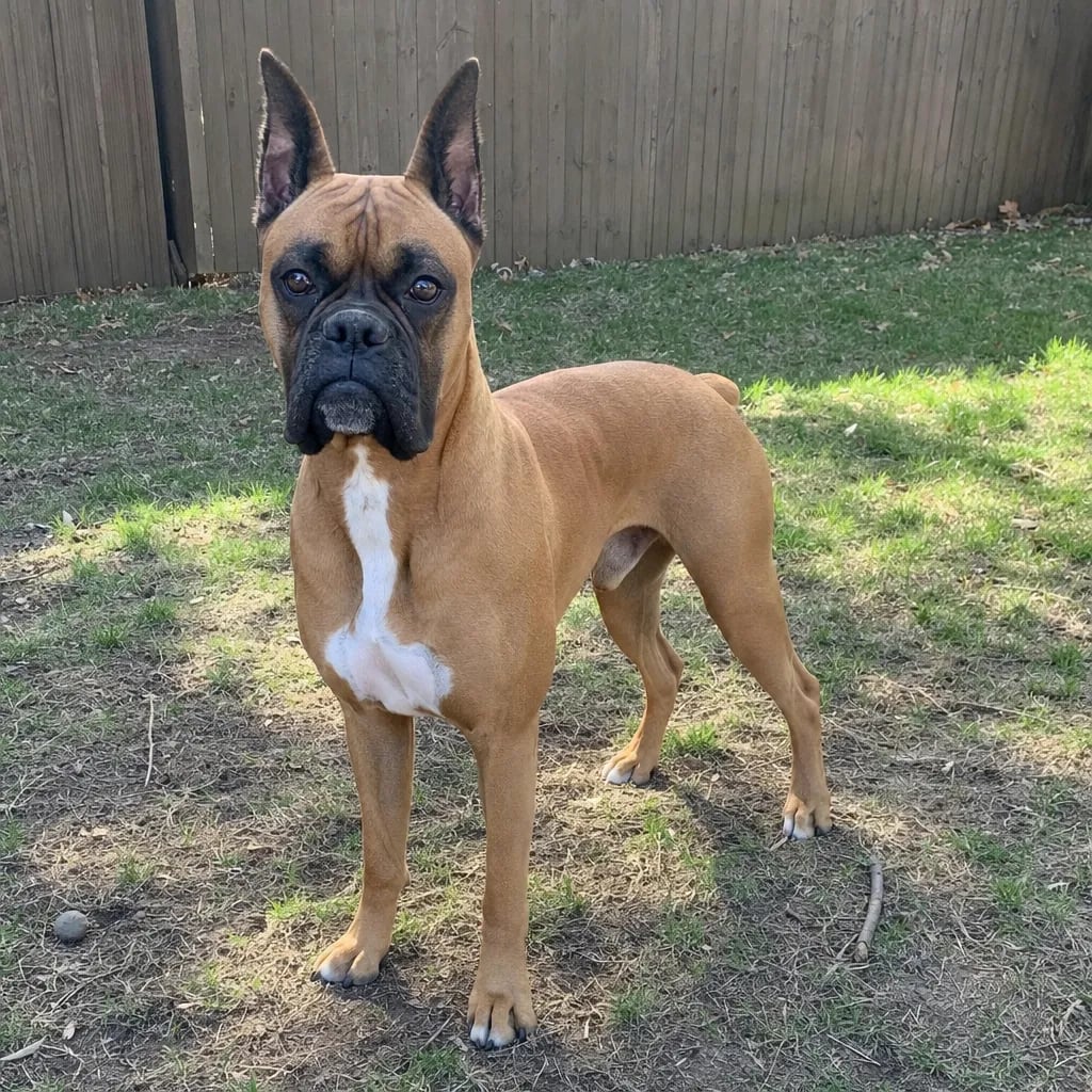 Original dog photo before Royal King custom dog portrait transformation