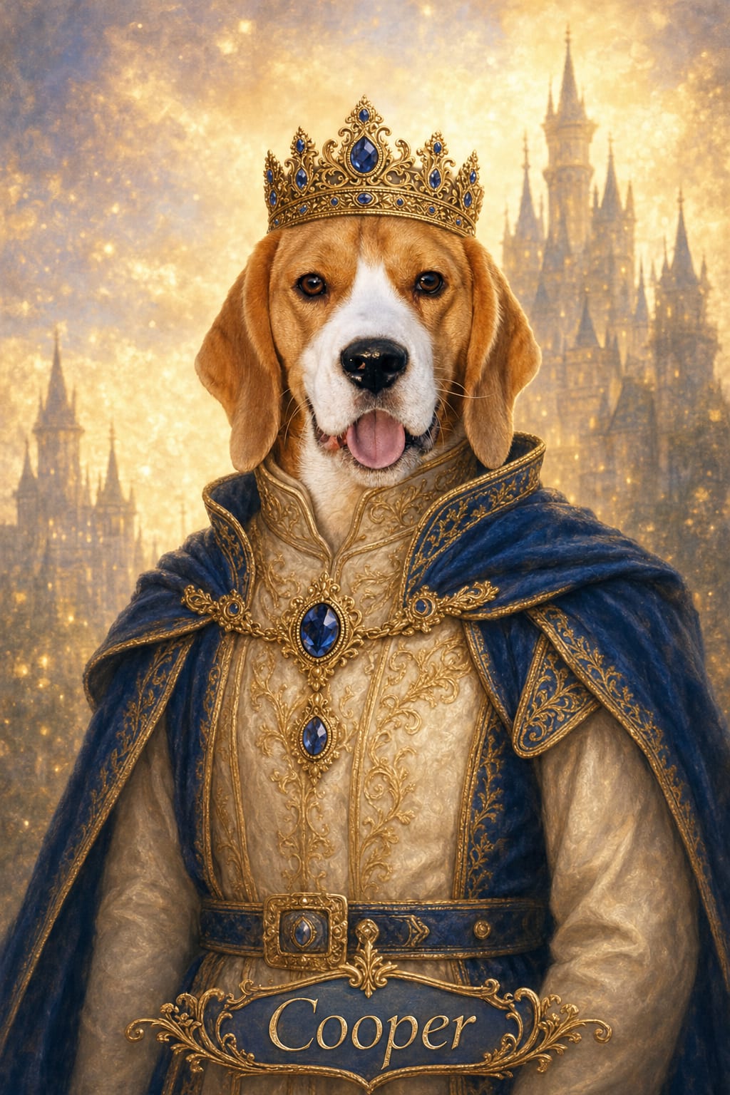 Royal Prince pet portrait style