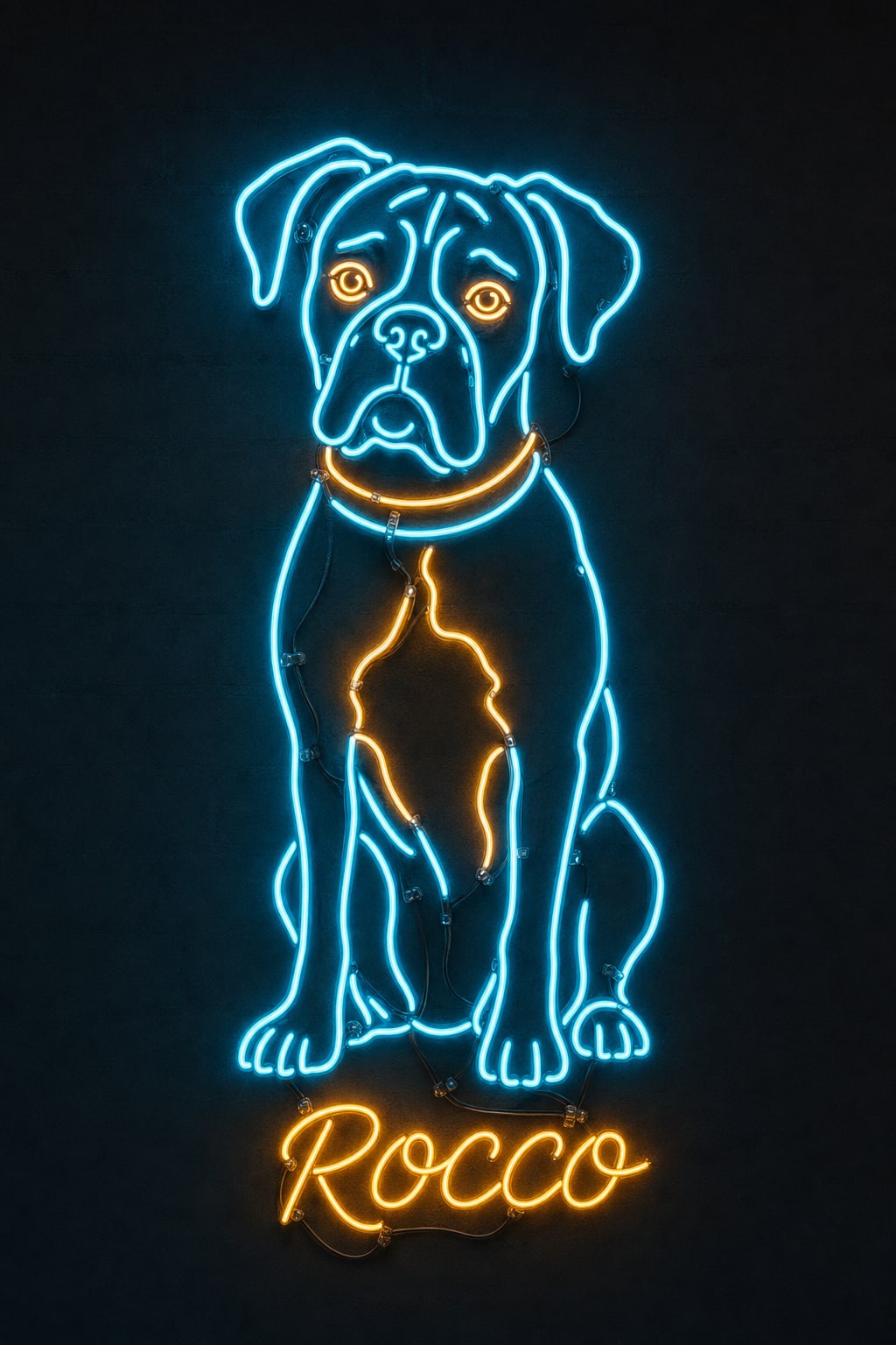 Neon Soul pet portrait style — new addition