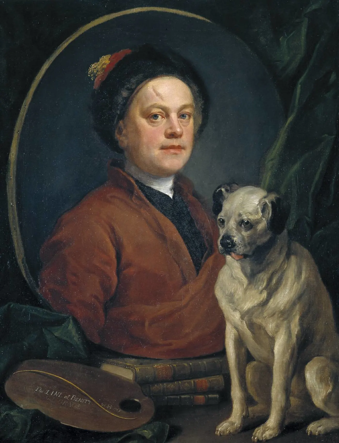 William Hogarth, The Painter and His Pug (1745). Tate, London.