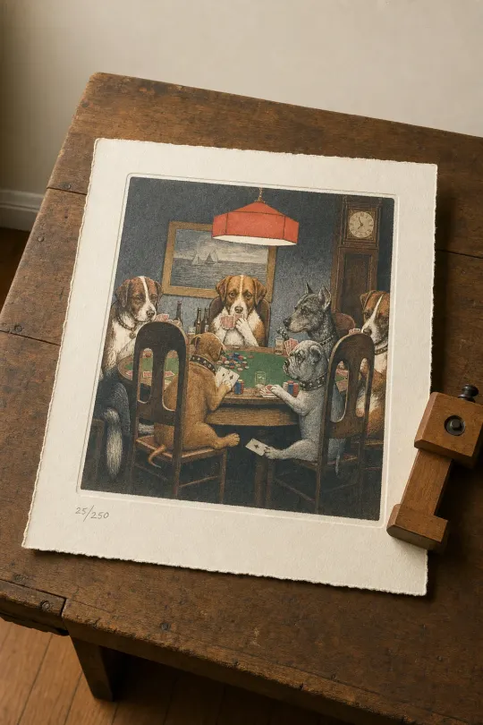 AI-rendered illustration of A Bold Bluff — Letterpress — illustrative only; click through to the retailer for the actual product photo