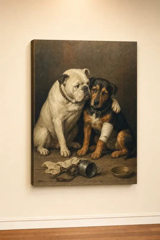 A Friend in Need — 30×40 Canvas — affiliate product photo