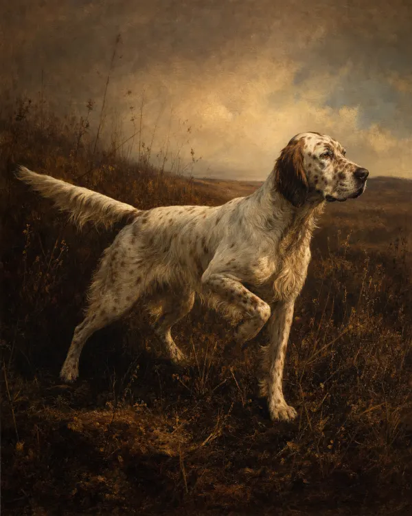 A sporting dog from the current seasonal exhibition — Hounds of the House, on view 22.05 — 4.07