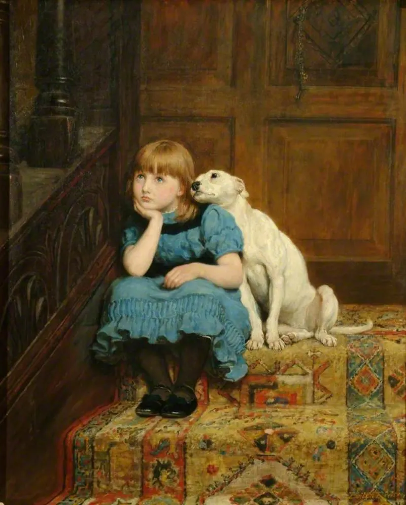 Briton Rivière, Sympathy (1878). Tate, London.