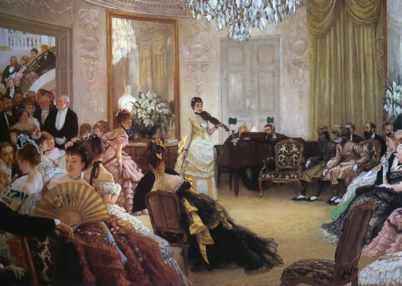 James Tissot, Hush! (The Concert) (c. 1875). Manchester Art Gallery, Manchester.