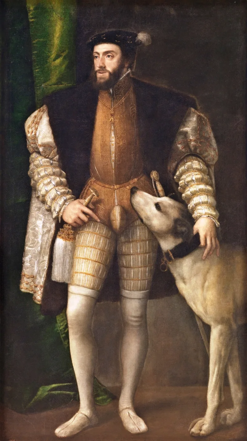 Titian, Charles V with a Dog (1533). Museo del Prado, Madrid.
