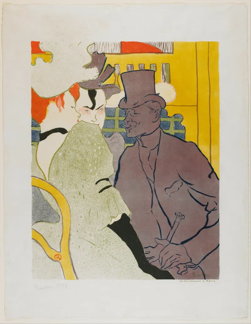 Henri de Toulouse-Lautrec, The Englishman at the Moulin Rouge (1892). The Metropolitan Museum of Art, New York.