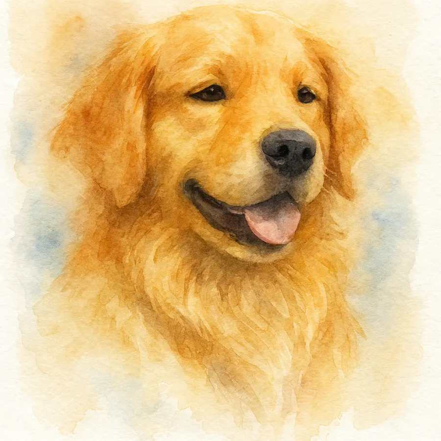 Watercolor painting of Marigold