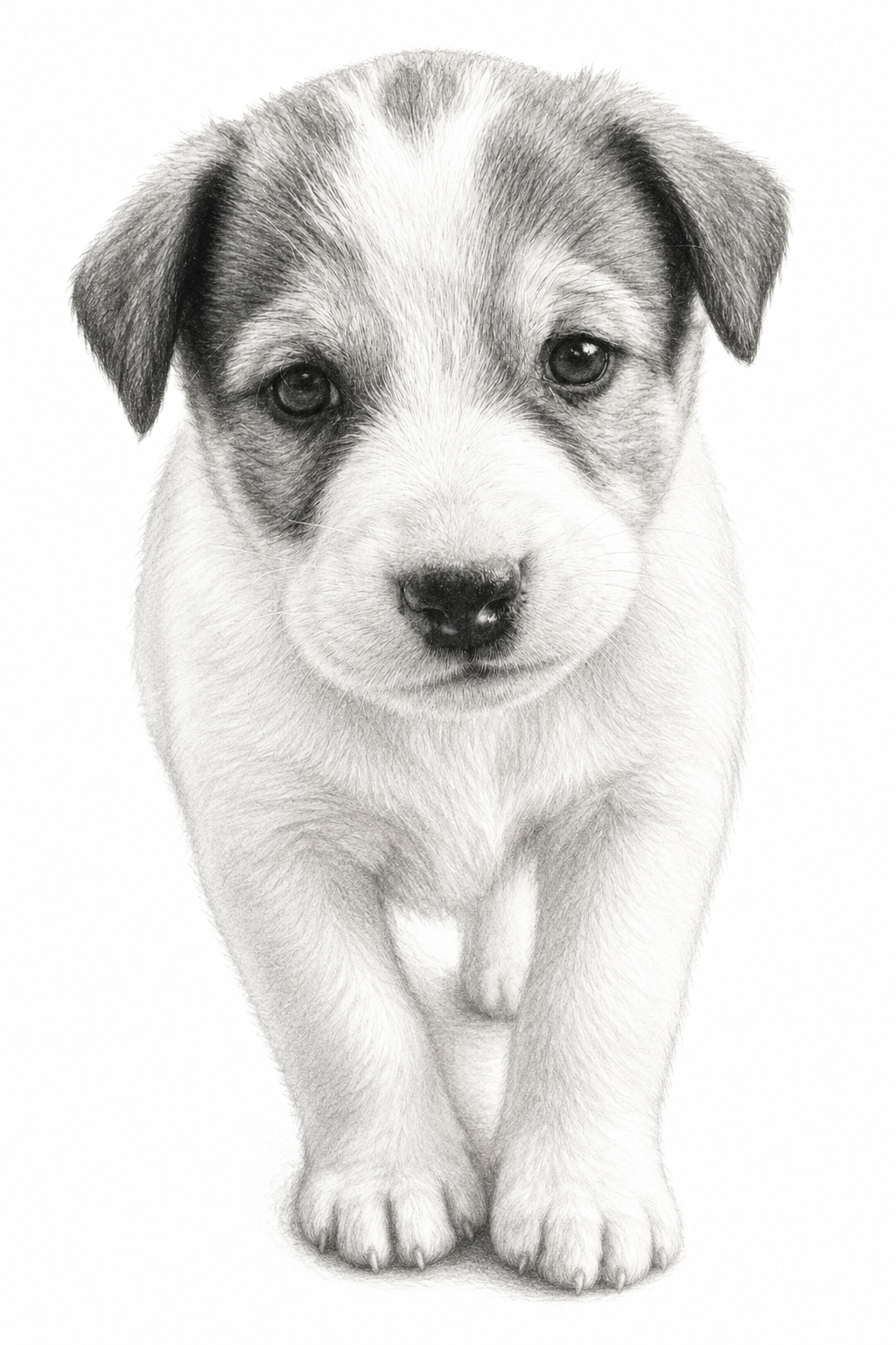 Sketch pet portrait style