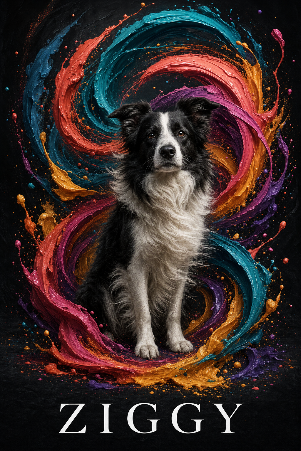 Chromastorm pet portrait style