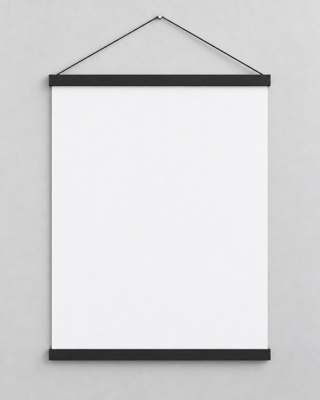 Classic Hanging Poster, shown on a wall