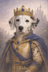 Royal Prince pet portrait style
