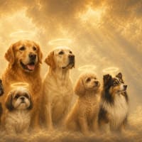 Angel pet portrait style