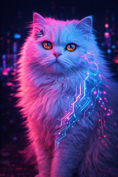 Neon Queen - Cyberpunk Style