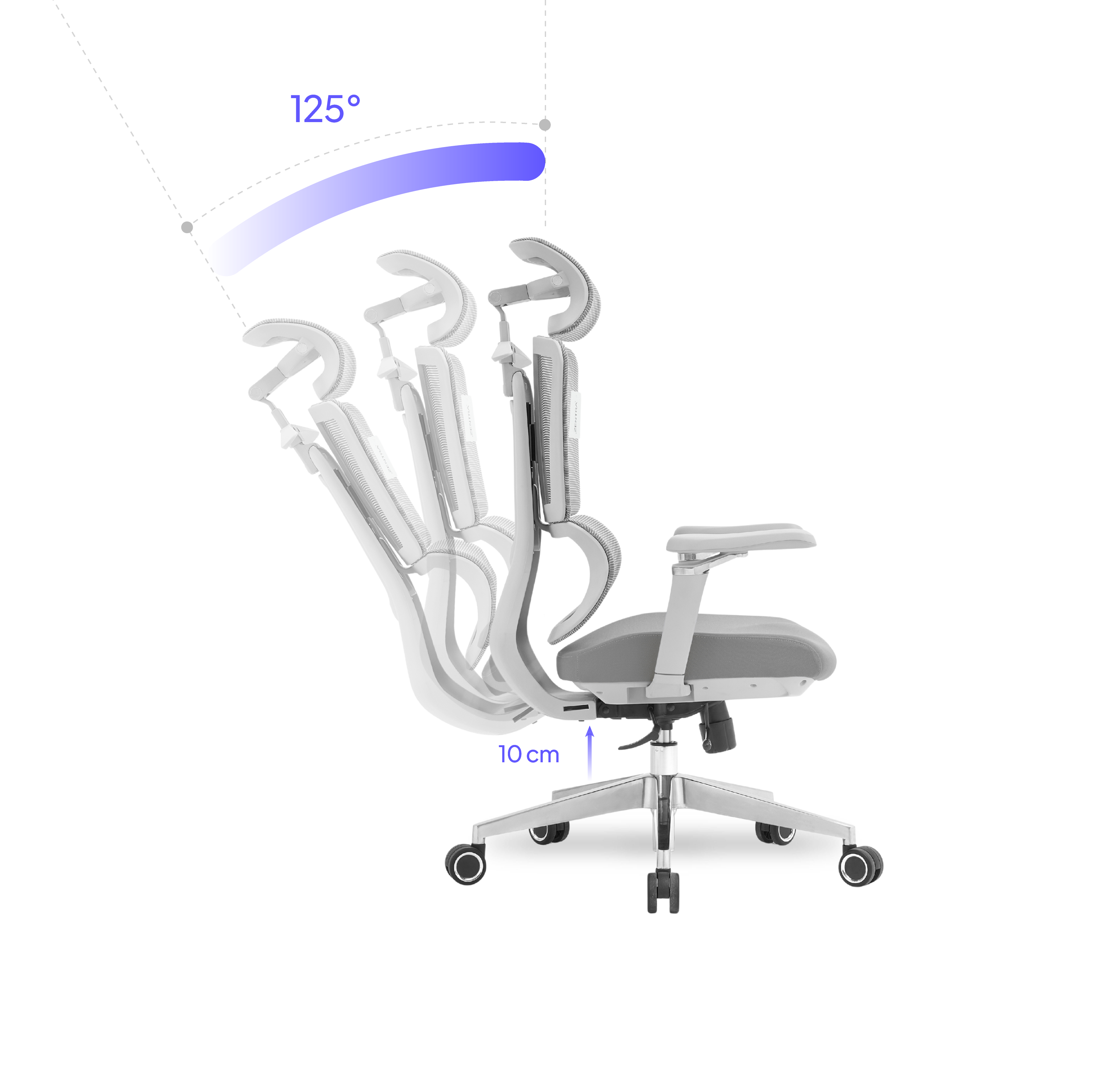 Zenith reclinación 125°