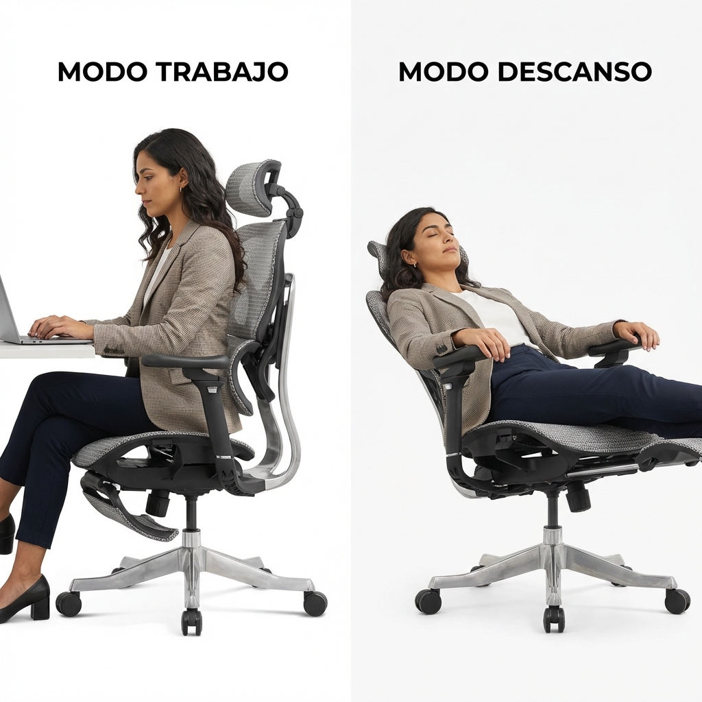 Axis modo trabajo y descanso con footrest