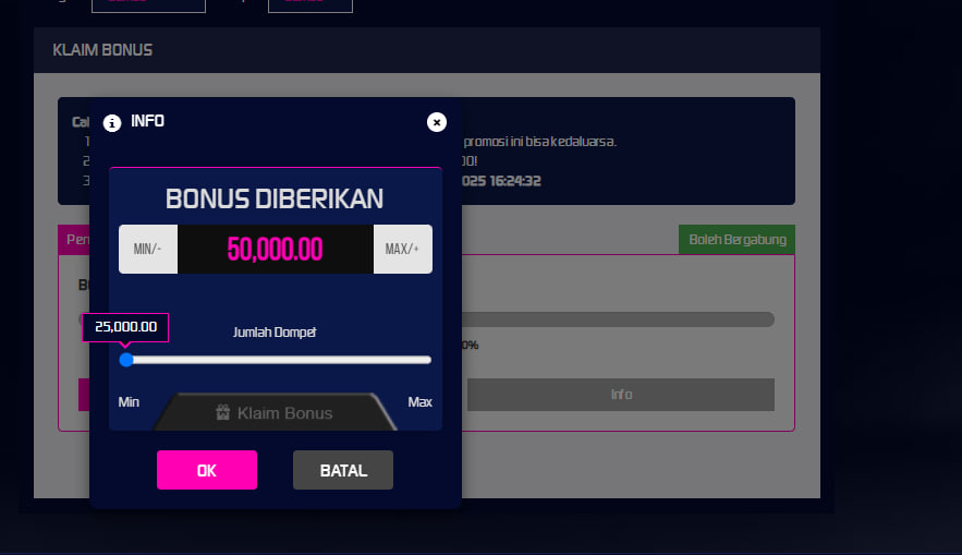 CLAIM BONUS