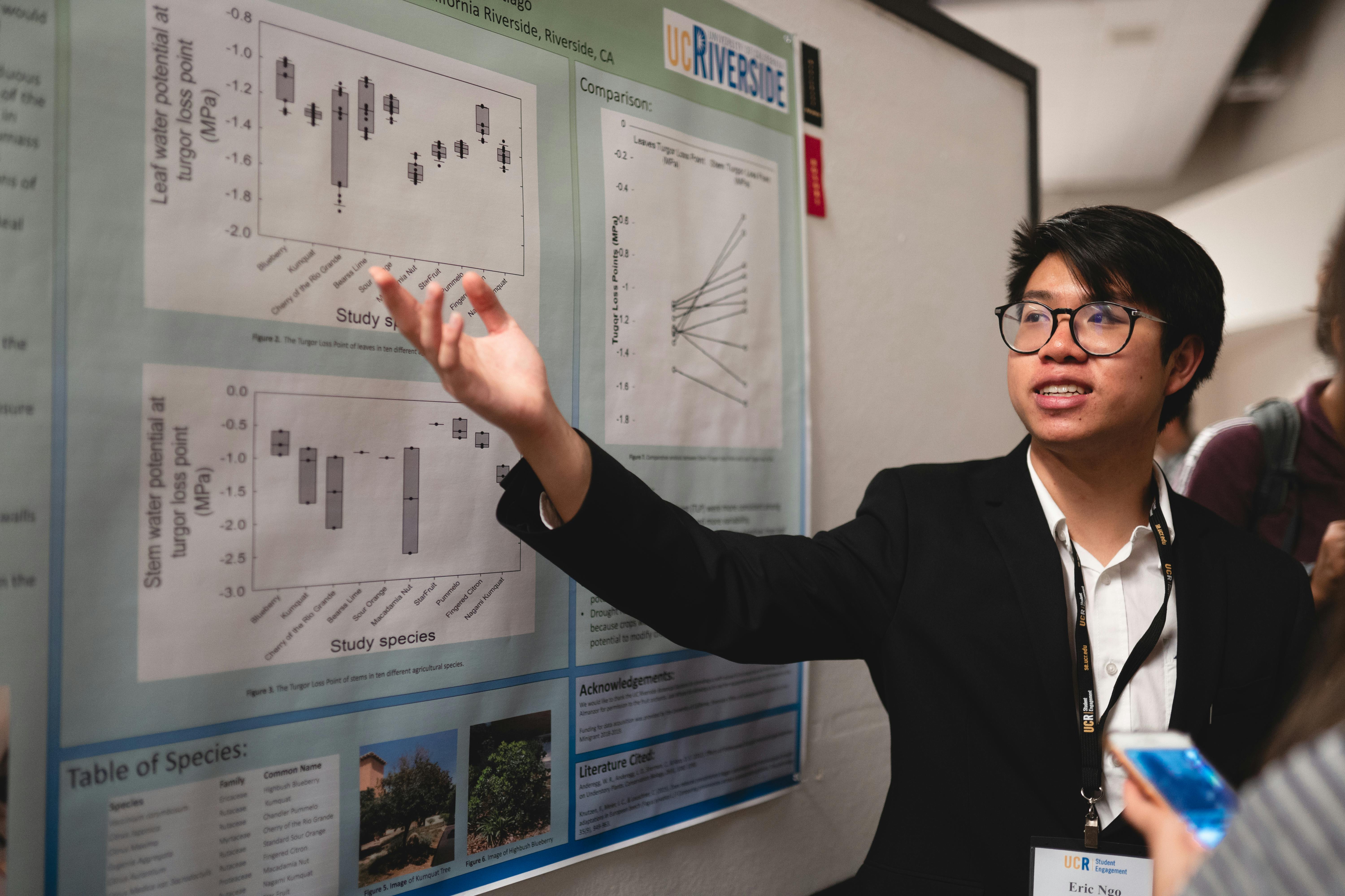 engineering conference poster layout showing a clear title, central schematic, key results, and concise technical detail