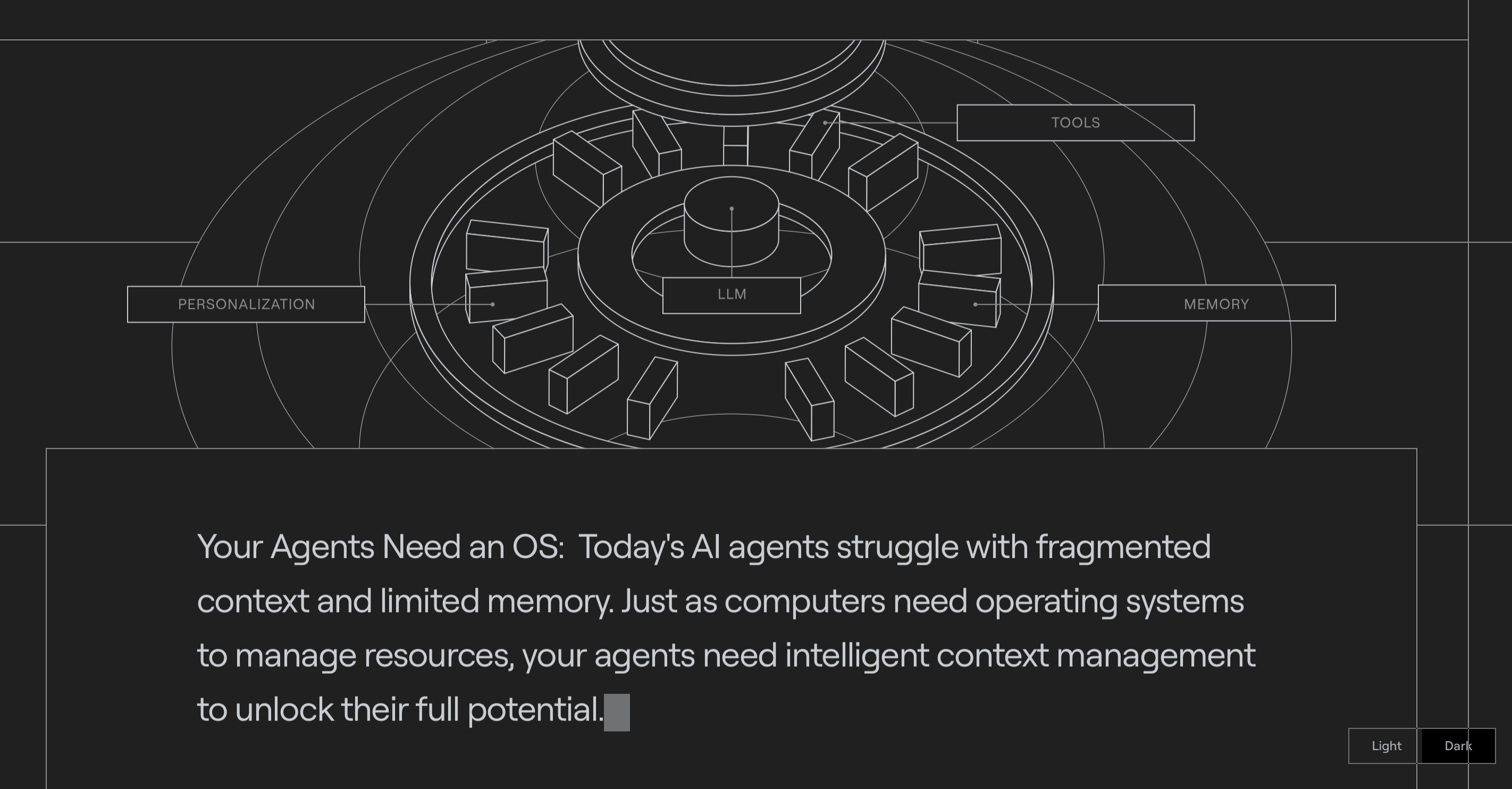 Screenshot of Letta platform highlighting MemGPT logic for memory management in AI agents.featuresImage