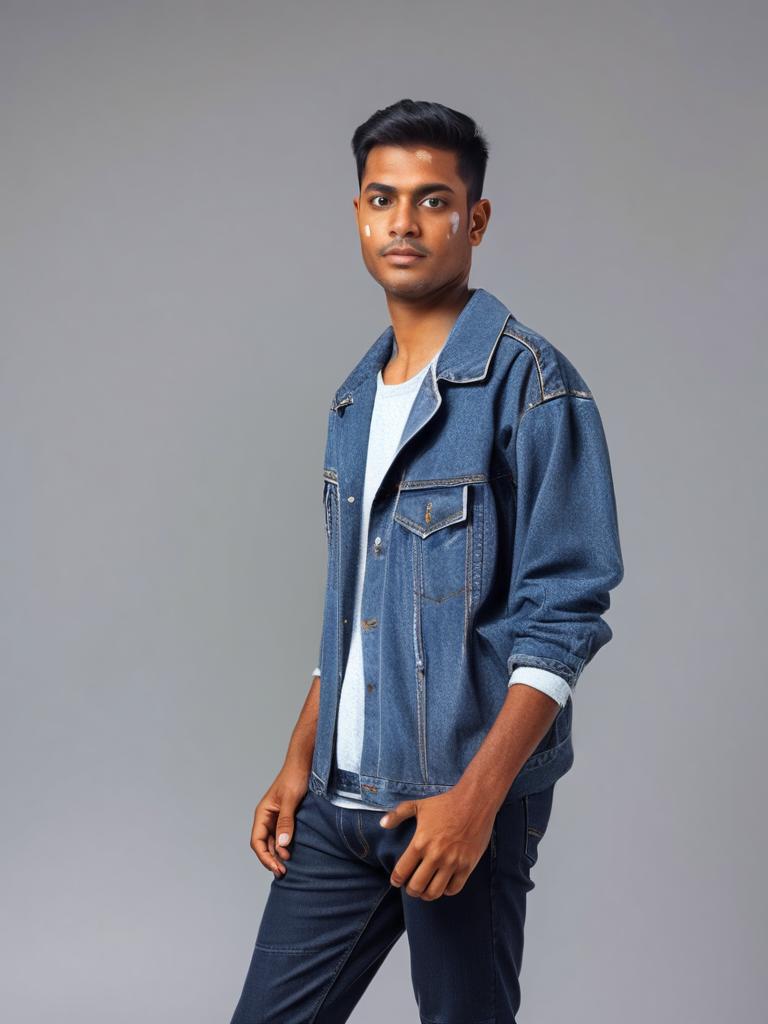 New Boy Denim Jacket 90s Blue Medium