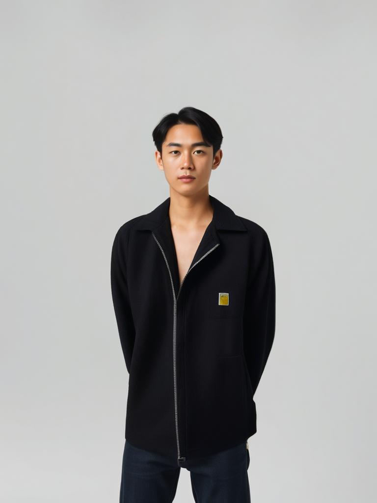 Carhartt OG Detroit Jacket Black Canvas Workwear