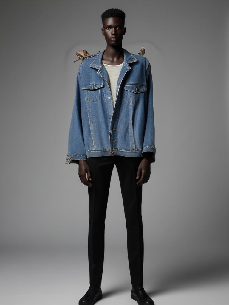 Alfred Dunhill Denim Jacket 90s Blue