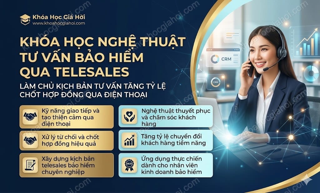 Khóa Học Nghệ Thuật Tư Vấn Bảo Hiểm Qua Telesales