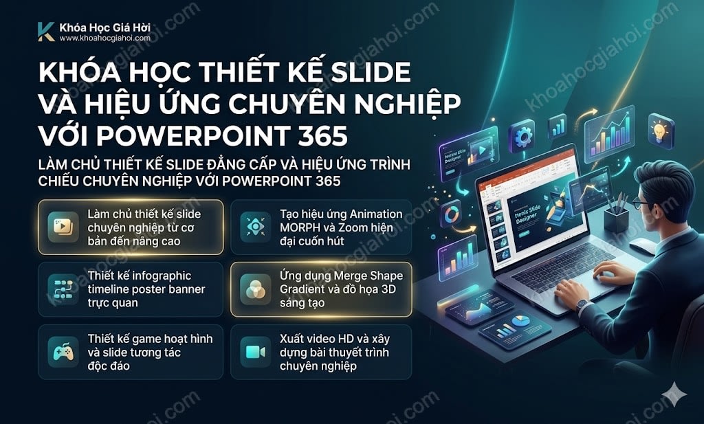 Khóa Học Thiết Kế Slide Và Hiệu Ứng Chuyên Nghiệp Với Powerpoint 365