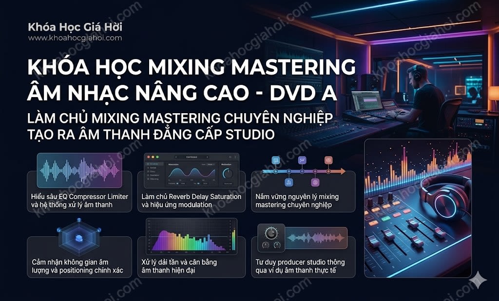 Khóa Học Mixing Mastering Âm Nhạc Nâng Cao - Dvd A