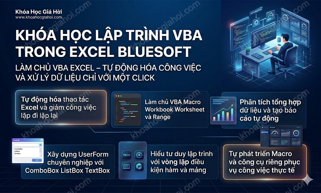 Khóa Học Lập Trình Vba Trong Excel Bluesoft