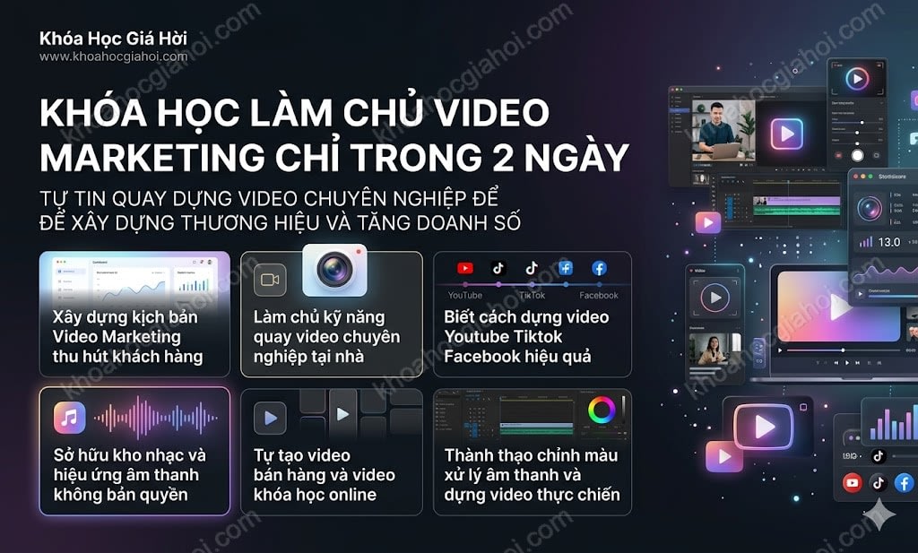 Khóa Học Làm Chủ Video Marketing Chỉ Trong 2 Ngày