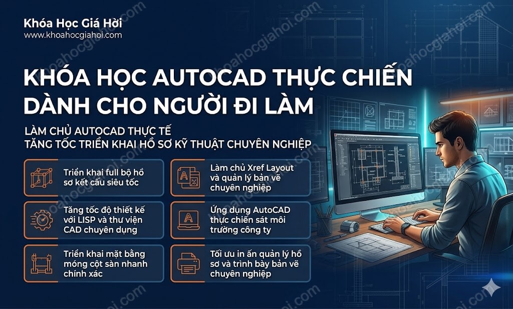 Khóa Học Autocad Thực Chiến Dành Cho Người Đi Làm