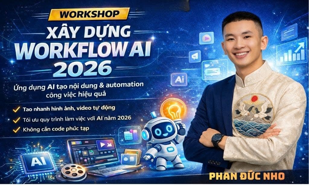 Khóa Học Xây Dựng Workflow AI 2026 Phan Đức Nho