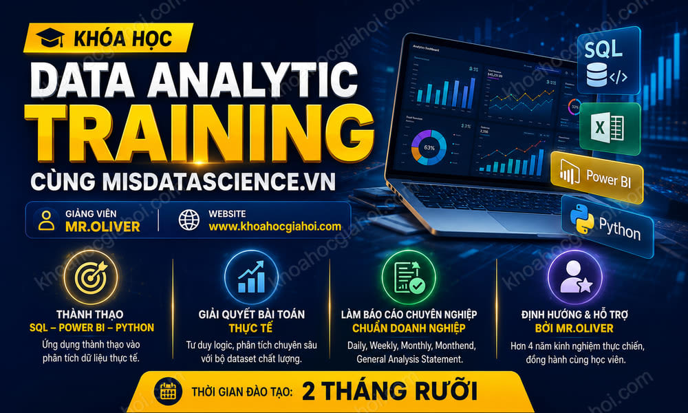 Khóa Học Data Analytic Training Cùng Misdatascience.vn