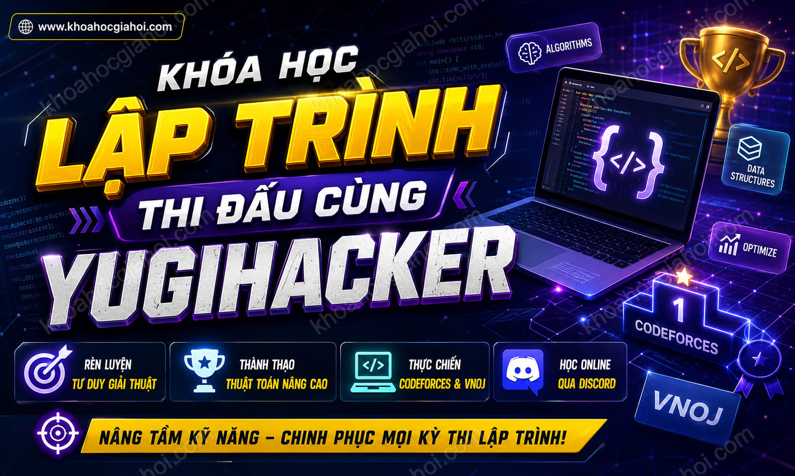 Khóa Học Lập Trình Thi Đấu Cùng Yugihacker