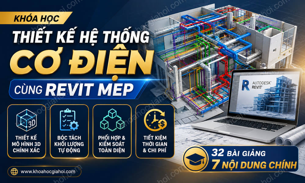 Khóa Học Thiết Kế Hệ Thống Cơ Điện Cùng Revit Mep