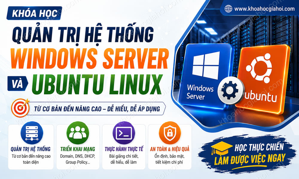 Khóa Học Quản Trị Hệ Thống Windows Server Và Ubuntu Linux