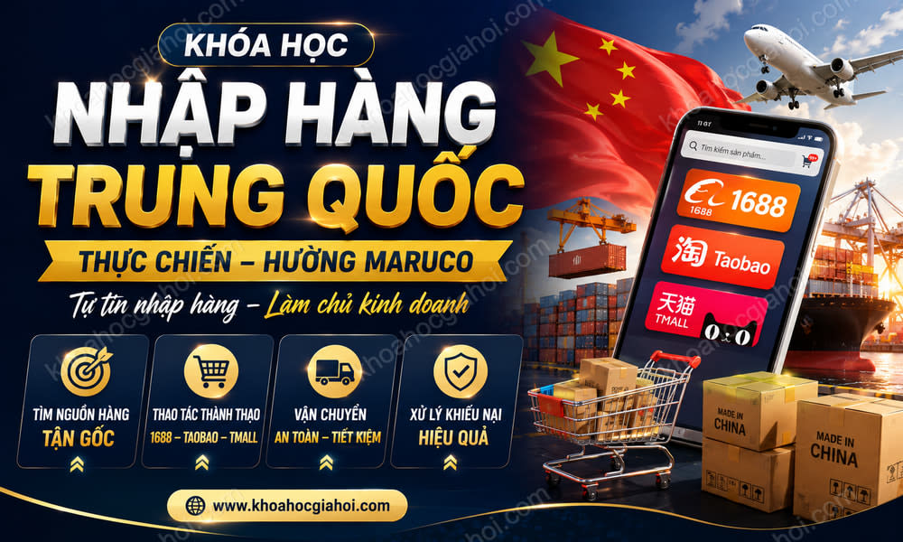 Khóa Học Nhập Hàng Trung Quốc Thực Chiến Hường Maruco