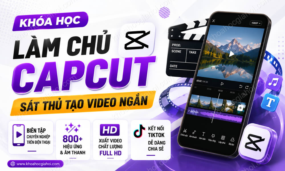 Khóa Học Làm Chủ Capcut – Sát Thủ Tạo Video Ngắn
